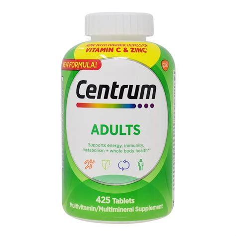 Centrum Adults Multivitamin 425 Tablets Complete Multivitamins For Adult Lazada Ph