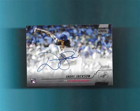 2022 Topps Stadium Club ROOKIE RC AUTO SCBA AJN ANDRE JACKSON DODGERS