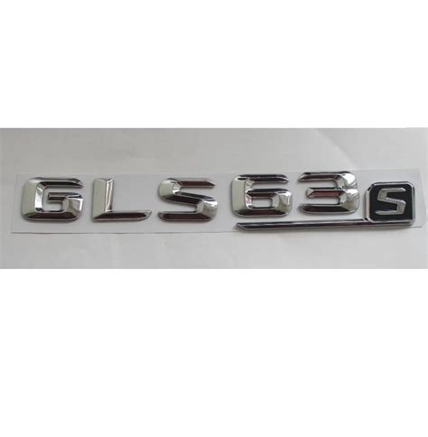 Chrome Abs Gls S Plastic Car Trunk Rear Letters Badge Emblem Emblems