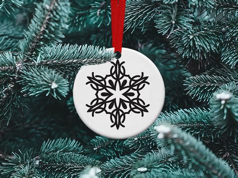 Snowflake Svg Bundle Christmas Ornaments Svg Christmas Svg Etsy