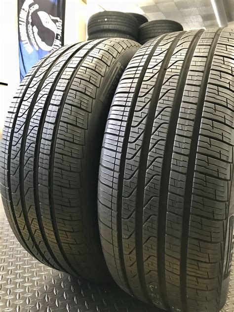 2 USED 225 50R17 Pirelli CINTURATO P7 A S RFT WITH 90 TREAD LIFE