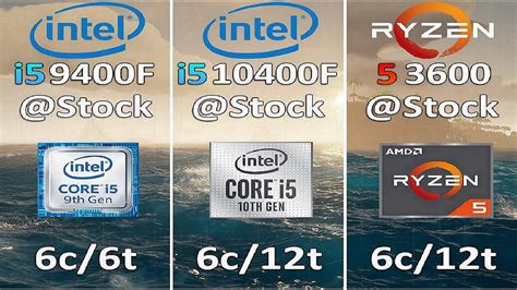 Core I5 10400 Vs Ryzen 5 3600 Vs Core I5 9400f Benchmarks 10 Tests Youtube