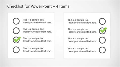 Checklist Layout Design For Powerpoint Slidemodel