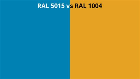 Ral 5015 Vs 1004 Ral Colour Chart Uk