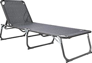 Homecall Chaise longue pliable avec pare soleil intégré format XXL