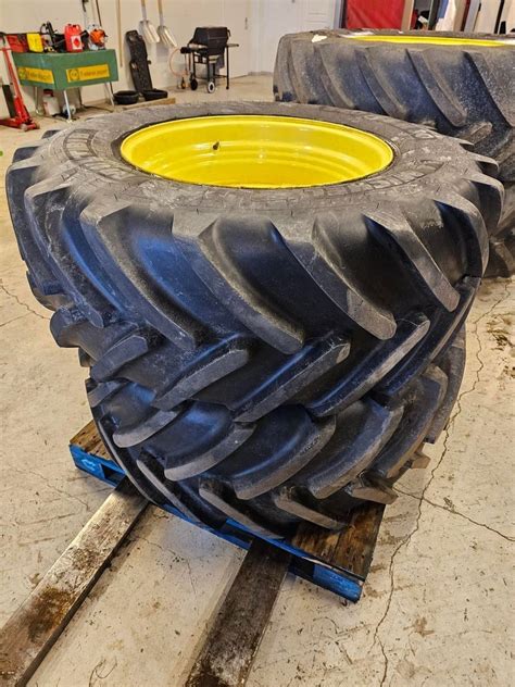 Til Salgs John Deere Hjul Par Michelin Multibib R Ukjent Gul