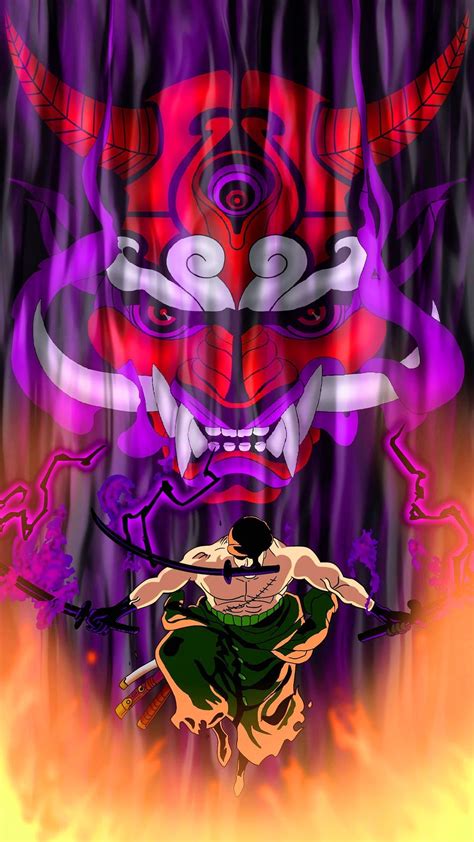 Zoro King of Hell Wallpapers Download: https://www.tubewp.com/zoro-king ...