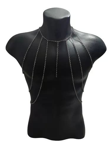 Ombreira Colar De Corpo Masculino Body Chain Pronta Entrega Frete grátis