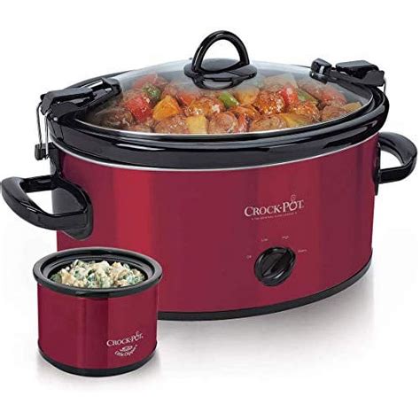 Crock Pot Programmable 6 Quart Countdown Oval Slow Cooker With Dipper