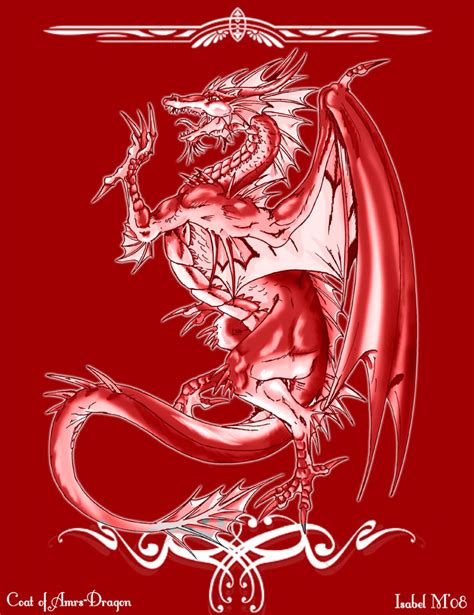 Coat of Arms-Dragon RED by Ameban on DeviantArt