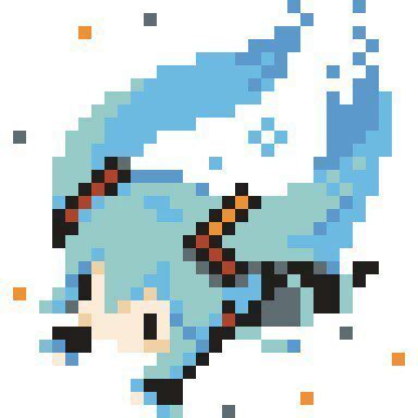 Otro Pixelart De Miku Vocaloid Amino En Espa Ol Amino