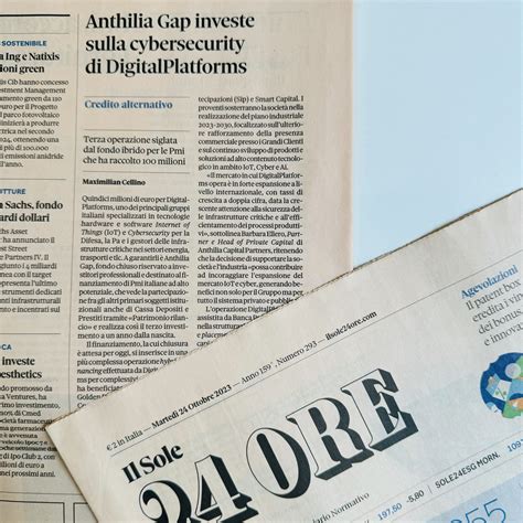 Oggi DP Su Il Sole 24 Ore DigitalPlatforms