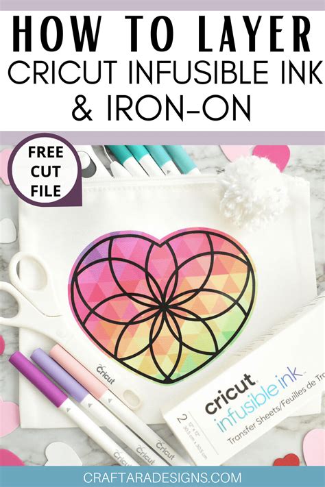 How To Layer Cricut Infusible Ink With Iron On Vinyl Craftara Creates