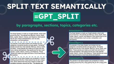 Split Your Text With Gpt For Sheets Youtube