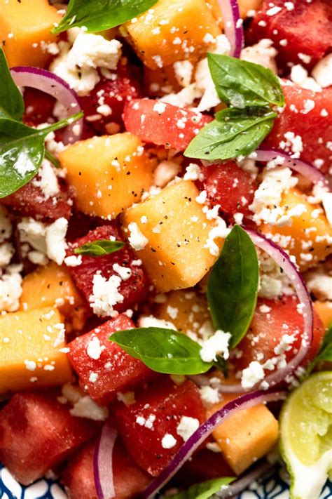 15 Minute Melon Salad With Feta Fork In The Kitchen