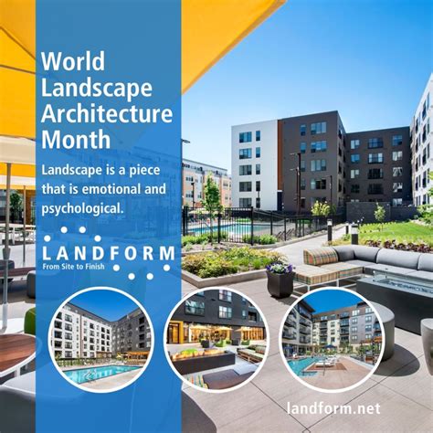 World Landscape Architecture Month Landform Professional Services LLC