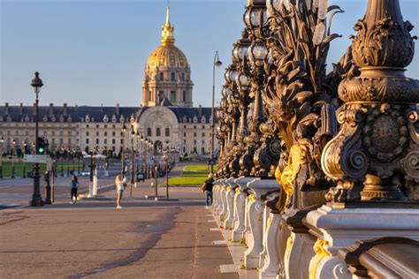 Architectural Details of the Pont Alexandre III Bridge Over the Seine ...