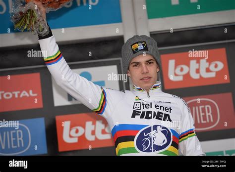 Hoogstraten Belgium Belgian Wout Van Aert Celebrates On