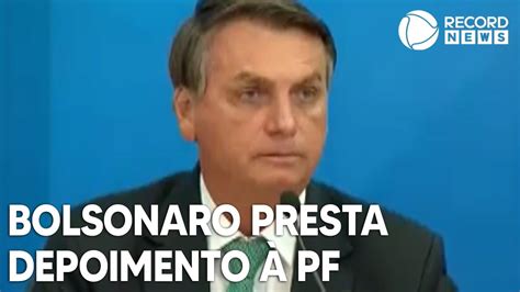 Jair Bolsonaro presta depoimento à Polícia Federal YouTube