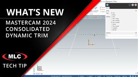 Dynamic Trim What S New In Mastercam 2024 Wireframe Trimming