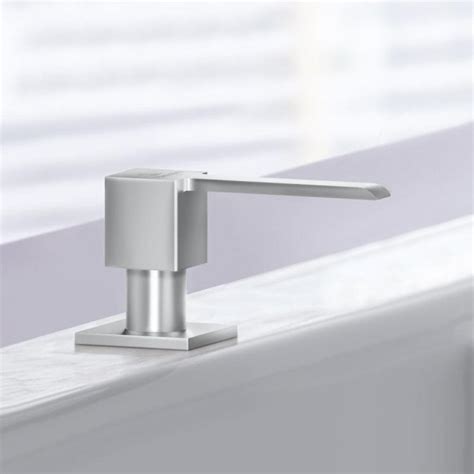 Villeroy Boch 250ml Brushed Stainless Steel Square Soap Dispenser