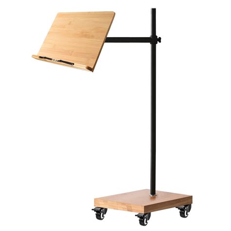 VEVOR Support De Livre Sur Pied Hauteur Réglable 50 120 Cm Pupitre De