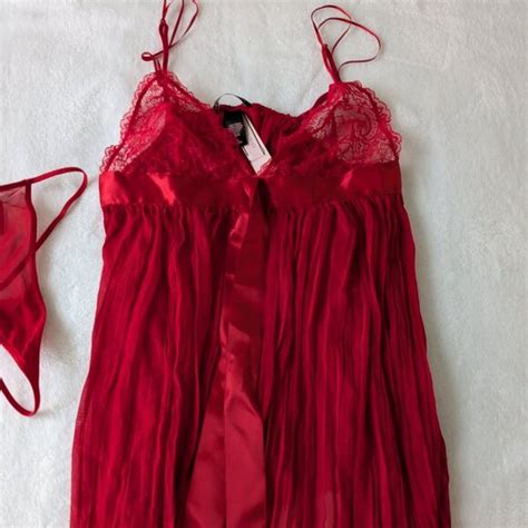 Victoria S Secret Intimates Sleepwear Victorious Secret Baby Doll Lingerie Twopiece Set