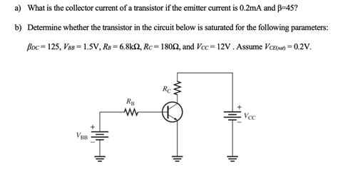 SOLVED A What Is The Collector Current Of A Transistor If The Emitter