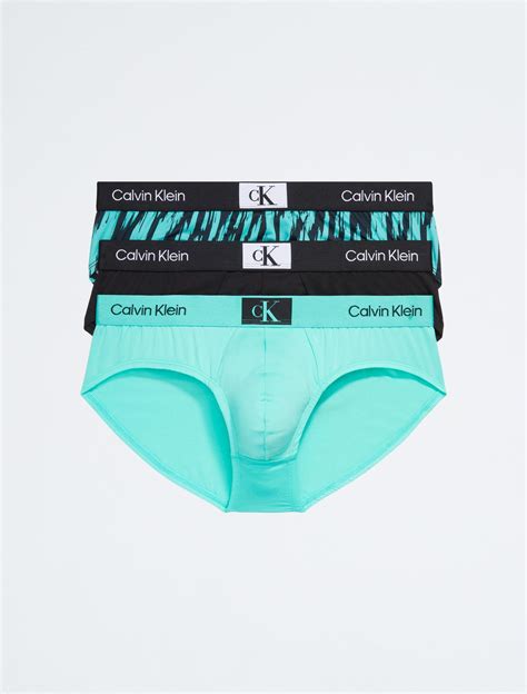 Calvin Klein 1996 3 Pack Micro Hip Brief In Blue For Men Lyst