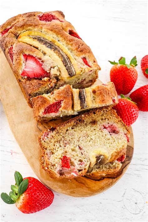 Easy Strawberry Banana Bread Delightful E Made