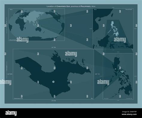 Camarines Sur Province Of Philippines Diagram Showing The Location Of The Region On Larger