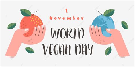 World Vegan Day Vector Hd Png Images World Vegan Day Globe Graphic