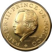 Francs Rainier Iii Essai Or Monaco Numista