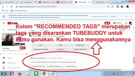 Tutorial Tubebuddy Untuk Optimasi Seo Youtube Marketing