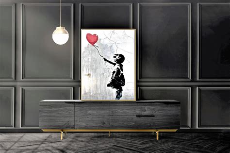 Banksy Girl Girl With Balloon Banksy Balloon Girl Banksy - Etsy