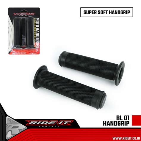 Jual Handgrip Hanfat Grip Ride It Hitam Polos Bulu Empuk Shopee Indonesia