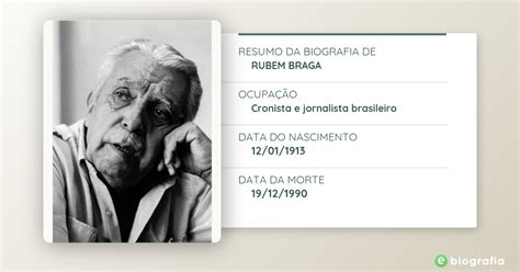 Biografia De Rubem Braga Ebiografia