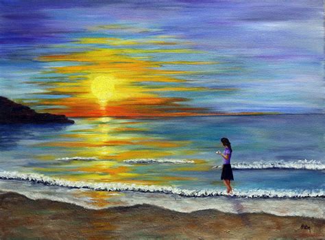 Sunrise Beach Painting