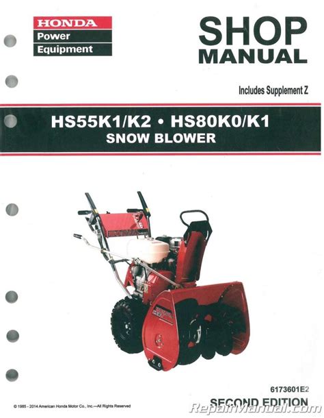 Honda Snowblower Manuals Repair Manuals Online