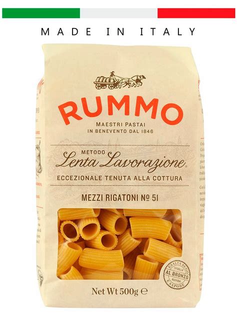 RUMMO Макароны Mezzi rigatoni № 51, 500 г купить по низкой цене на ...