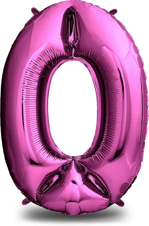 Envami Palloncini Compleanno 0 Rosa 101 CM Palloncino Numero 0