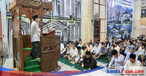 Awali Safari Ramadan Pj Wali Kota Amiruddin Tarawih Bersama Warga