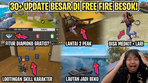 30 UPDATE BESAR DI FREE FIRE BESOK BANYAK BANGET ITEM DAN FITUR BARU