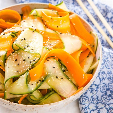 Asian Cucumber Salad With Carrots The Busy Baker