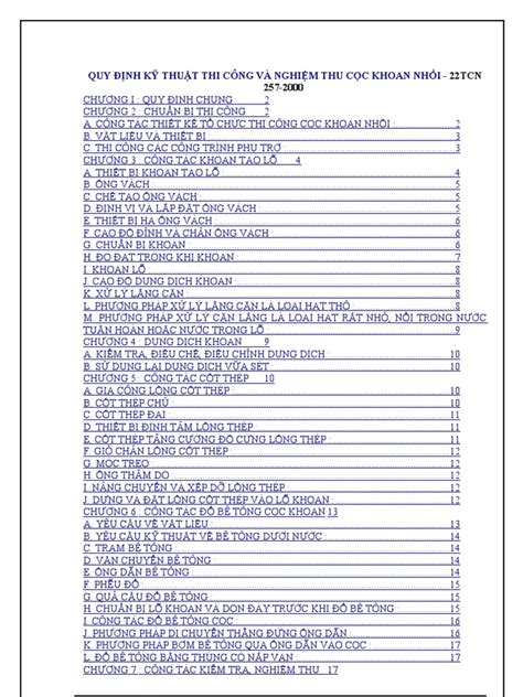 Pdf Tcn Quy Dinh Ky Thuat Thi Cong Va Nghiem Thu Coc