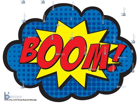 Superhero Party Signs Boom Pow Zap Bam Pop X Etsy M Xico