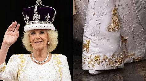 Queen Camillas Coronation Gown Included A Sweet Nod To Her Beloved