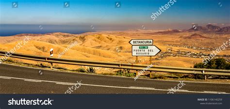 Fuerteventura Road Signs Stock Photo 1106140259 Shutterstock