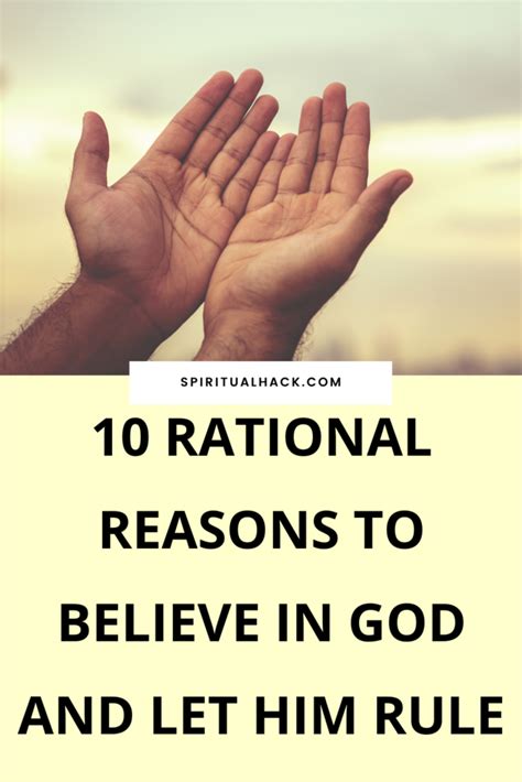 Rational Reasons To Believe In God Spiritual Hack