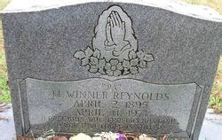 Marks Winner Reynolds 1895 1971 Mémorial Find a Grave